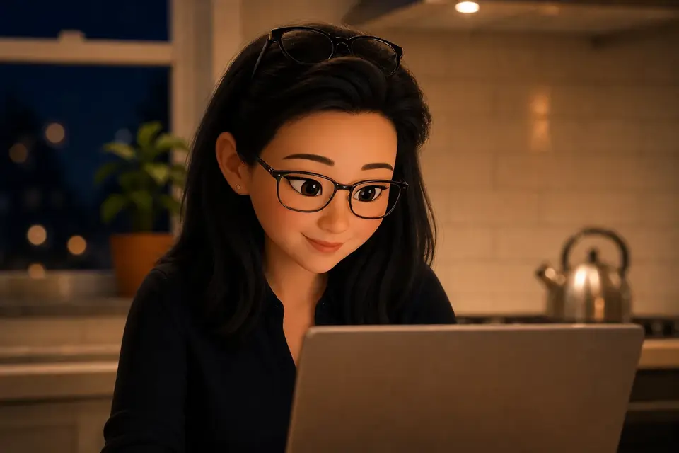 房东 Sarah 在看筛查报告